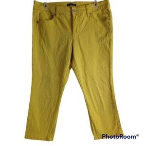 Bandolino "Tatyana Anklette" Woman's 10Petite Lemon Yellow Summer Anklette